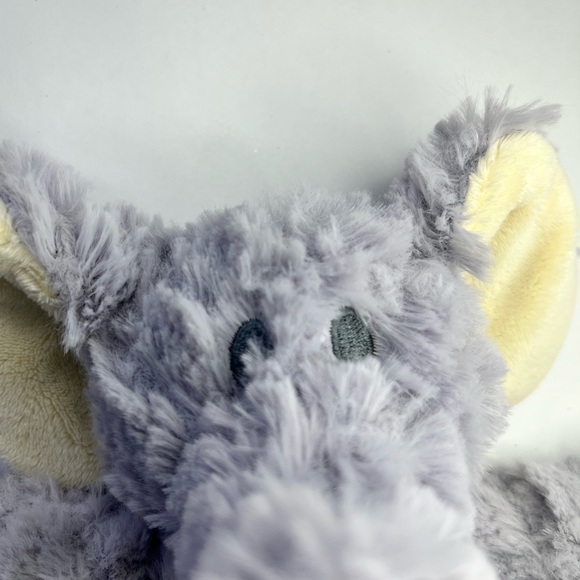 Demdaco Elephant Lovey Rattle Plush Gray Baby Security Blanket Soft 12'' - Picture 9 of 12